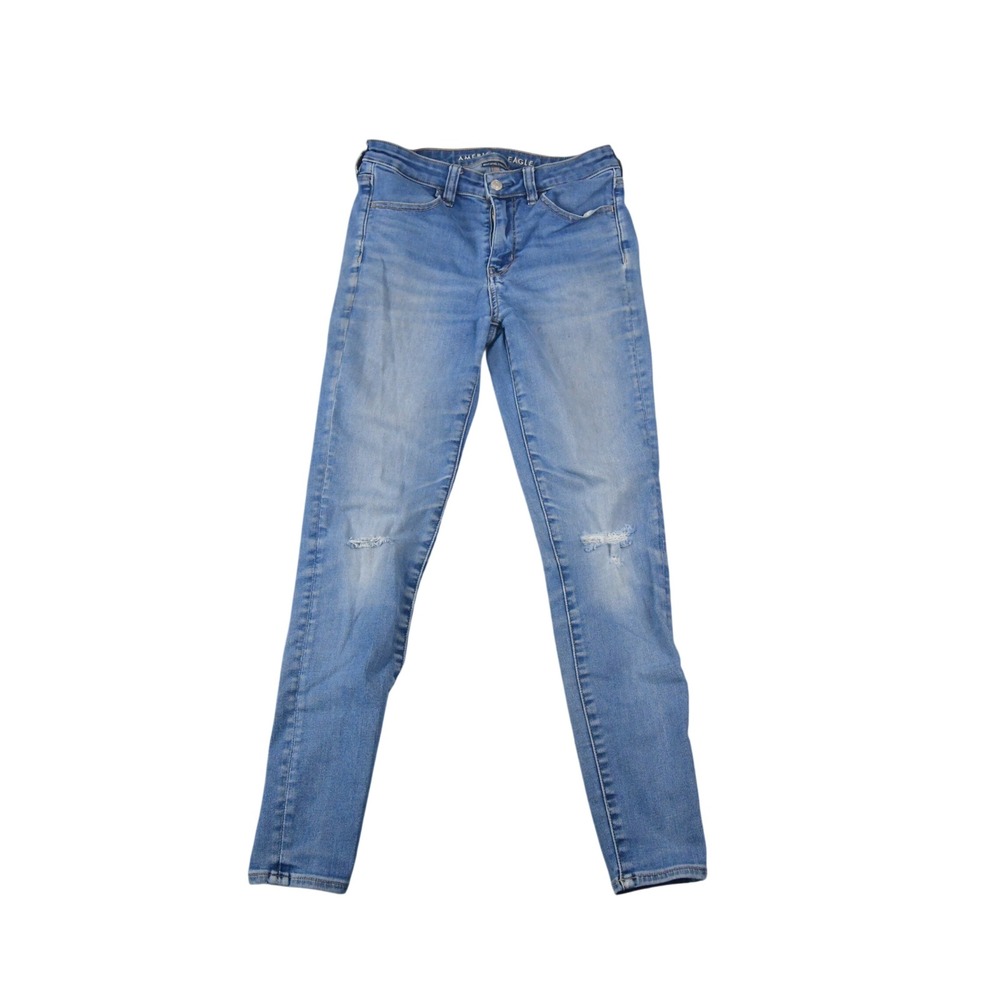 American Eagle High Rise Jegging 8 (28x28) Next Level Stretch Blue Denim Jeans